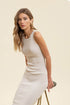 CHIC RIBBED MIDI DRESS